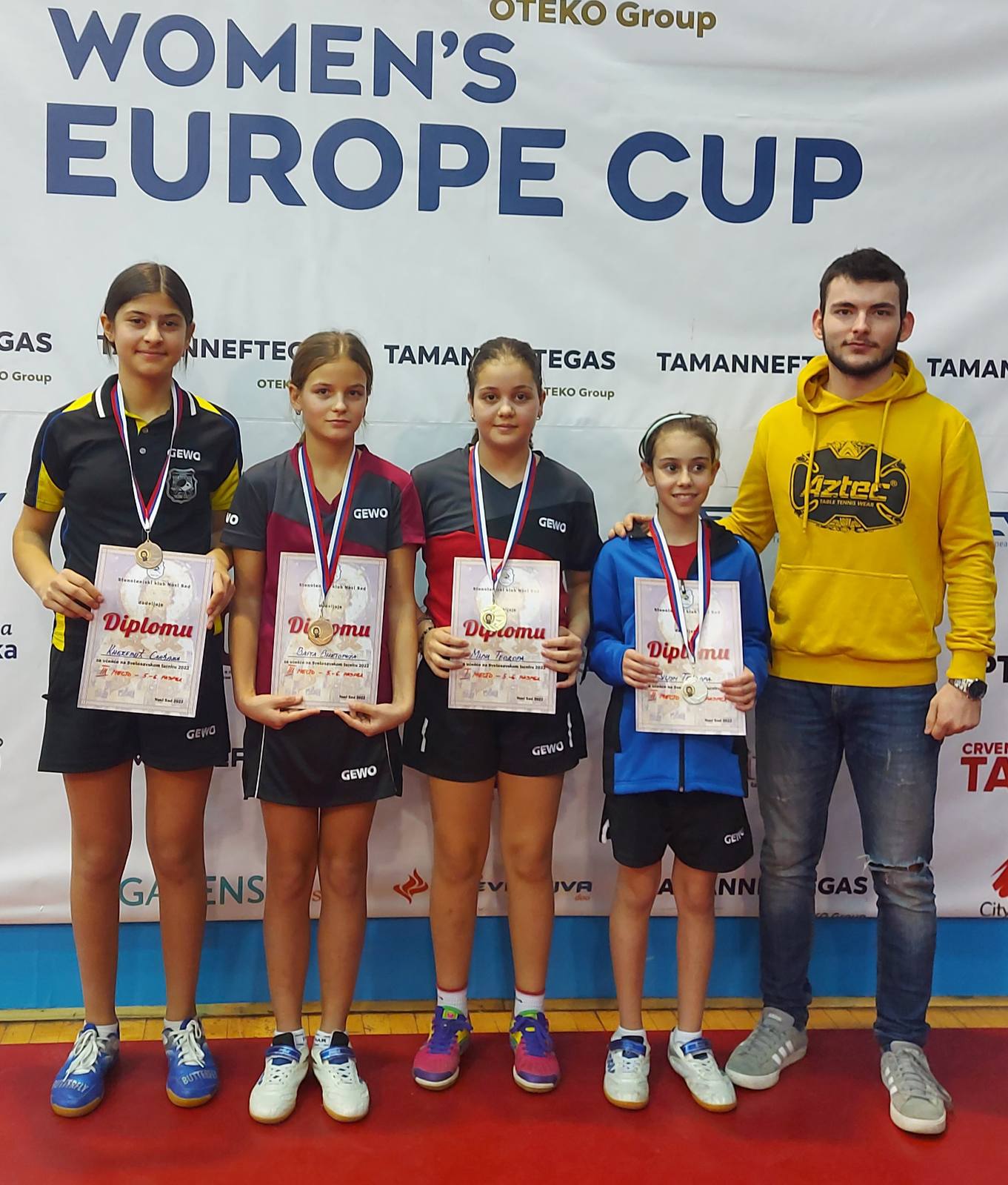 Mladi stonoteniseri STK kluba "Rapid" Nikolinci najuspešniji na Svetosavskom turniru u Novom Sadu