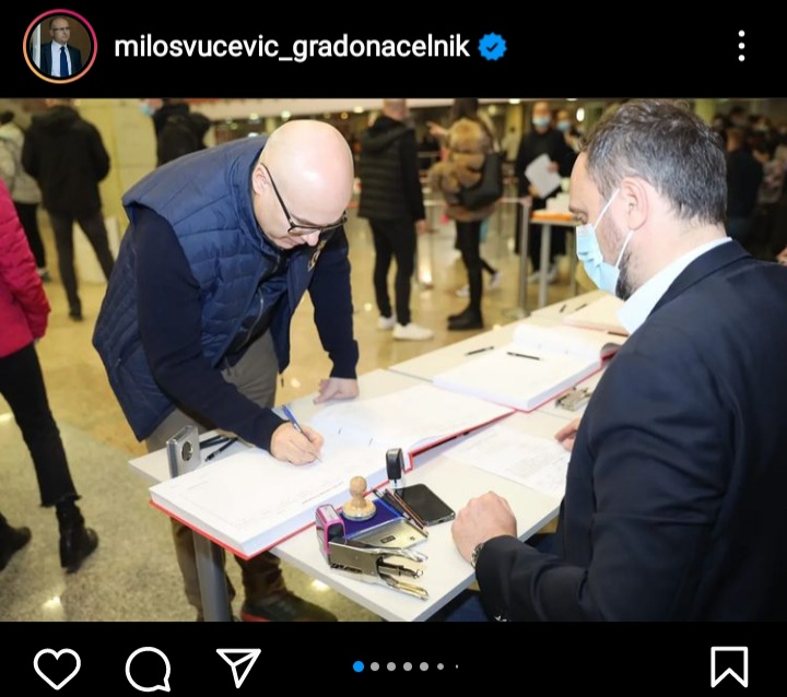 Miloš Vučević podržao listu SNS-a za izbore 3. aprila 2022. godine