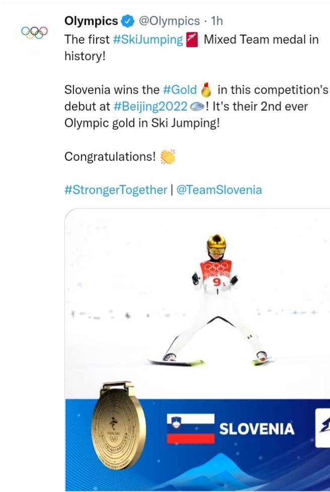 Slovenci osvojili zlato u ski skokovima mešovito