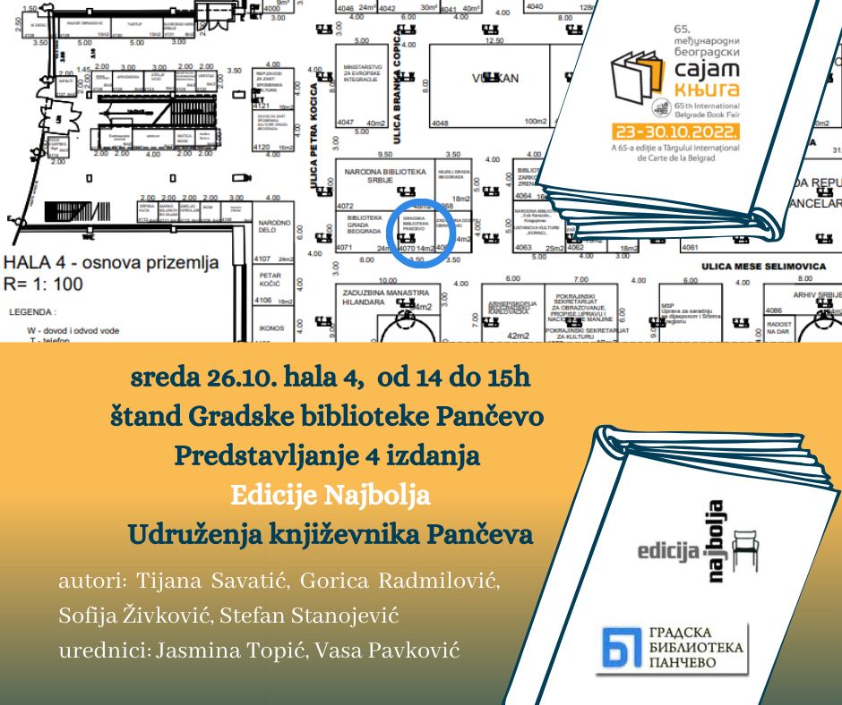 Promocija knjiga Udruženja književnika Pančeva na beogradskom Sajmu