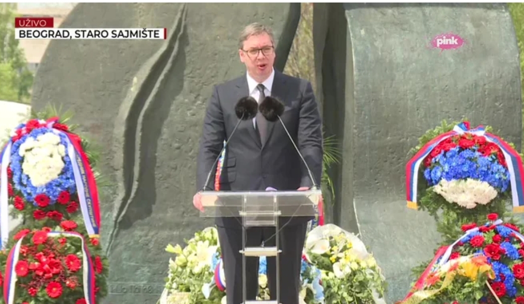 Predsednik Vučić na obeležavaju Dana sećanja na žrtve Holokausta:  Srbija želi mir i život, za sebe i za druge